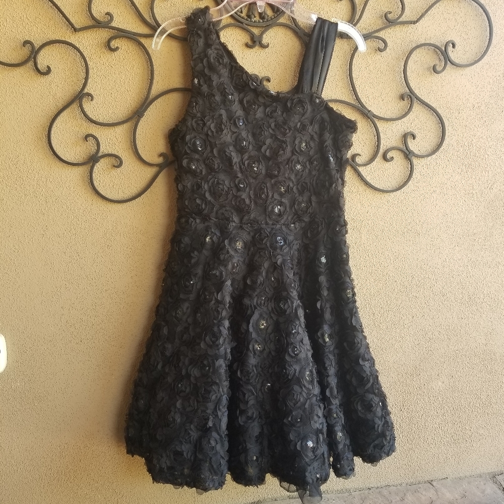 FUN AND FLIRTY 3D ROSETTE DRESS SZ 14